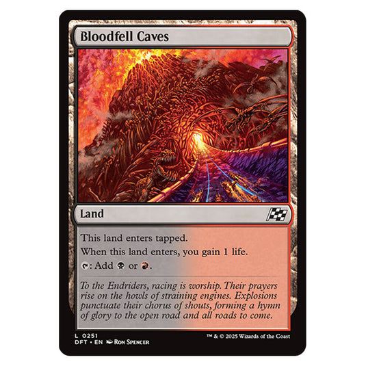 Bloodfell Caves 0251 card from the Magic The Gathering set Aetherdrift