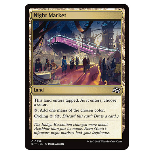 Night Market 0258 card from the Magic The Gathering set Aetherdrift