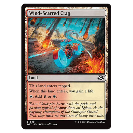 Wind-Scarred Crag 0271 card from the Magic The Gathering set Aetherdrift