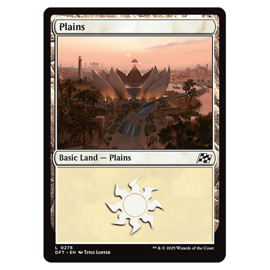 Plains 0278 card from the Magic The Gathering set Aetherdrift