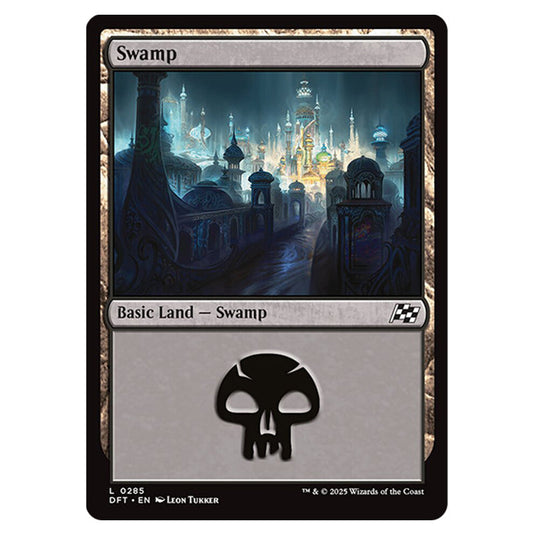 Swamp 0285 card from the Magic The Gathering set Aetherdrift