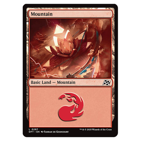 Mountain 0287 card from the Magic The Gathering set Aetherdrift