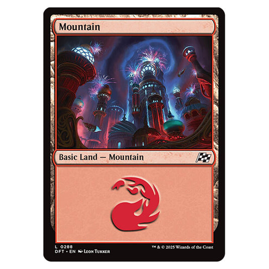 Mountain 0288 card from the Magic The Gathering set Aetherdrift