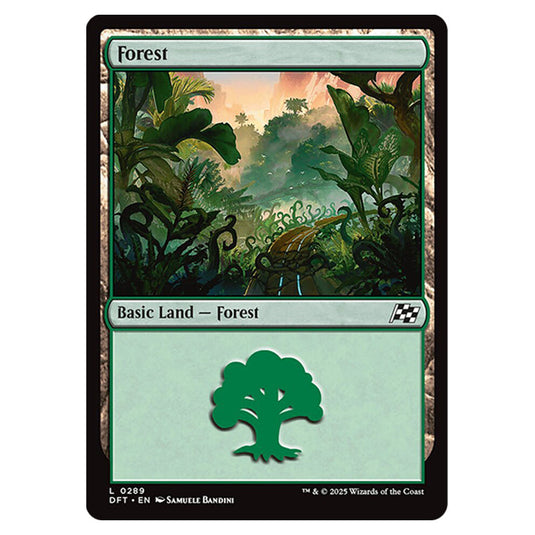 Forest 0289 card from the Magic The Gathering set Aetherdrift