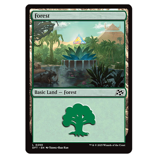 Forest 0290 card from the Magic The Gathering set Aetherdrift