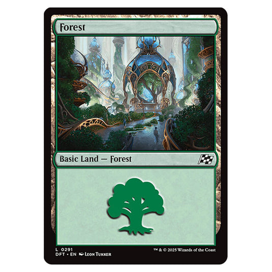Forest 0291 card from the Magic The Gathering set Aetherdrift