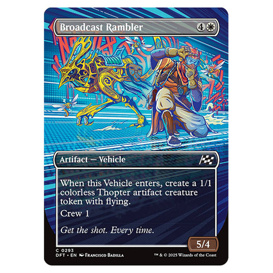 Broadcast Rambler 0293 card from the Magic The Gathering set Aetherdrift