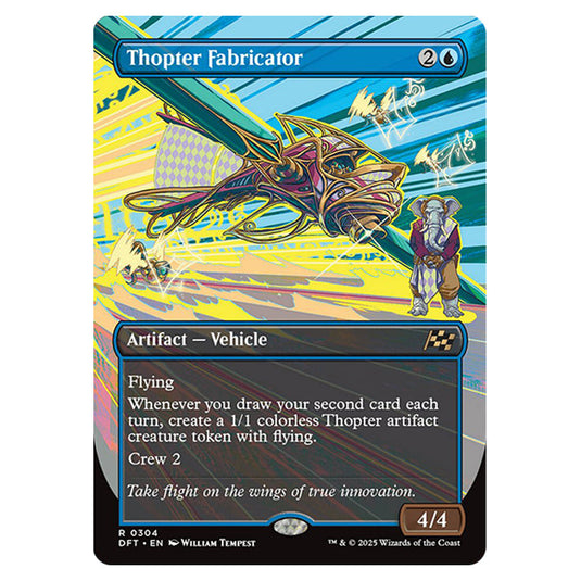 Thopter Fabricator 0304 card from the Magic The Gathering set Aetherdrift