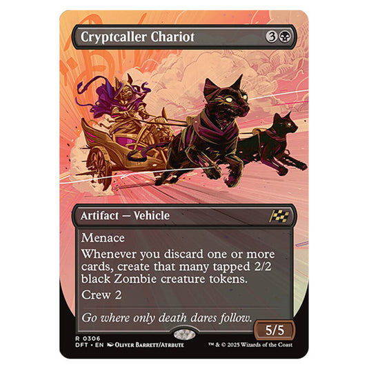 Cryptcaller Chariot 0306 card from the Magic The Gathering set Aetherdrift