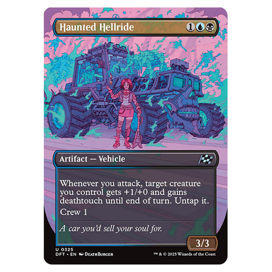 Haunted Hellride 0325 card from the Magic The Gathering set Aetherdrift