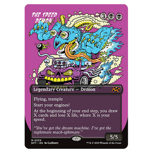 The Speed Demon 0339 card from the Magic The Gathering set Aetherdrift