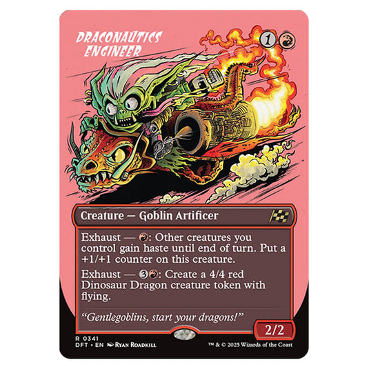Draconautics Engineer 0341 card from the Magic The Gathering set Aetherdrift
