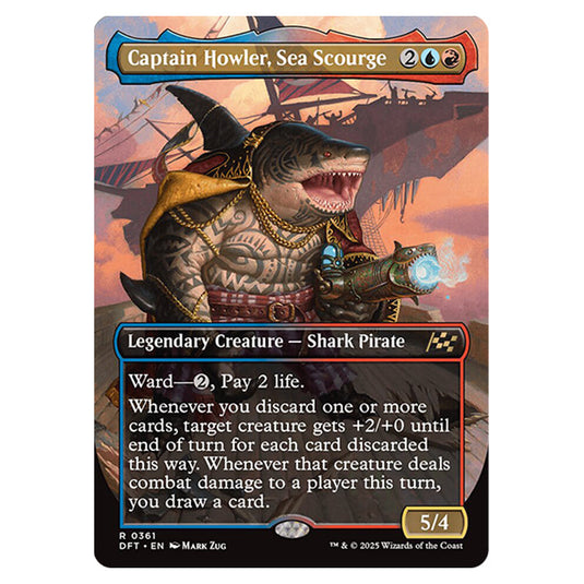 Captain Howler, Sea Scourge 0361 card from the Magic The Gathering set Aetherdrift