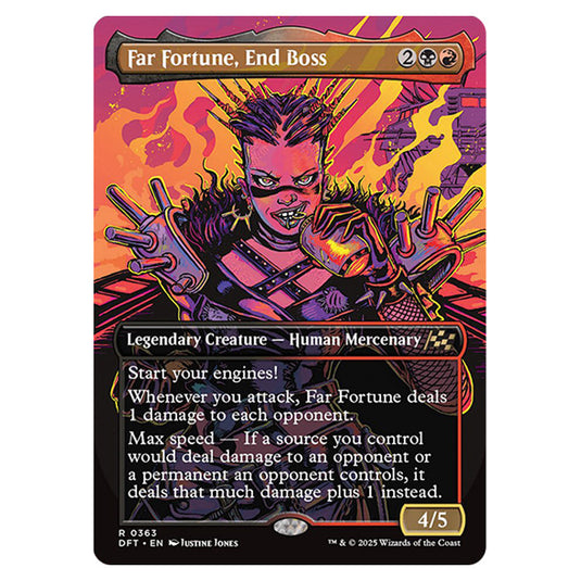 Far Fortune, End Boss 0363 card from the Magic The Gathering set Aetherdrift