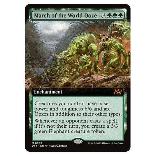 March of the World Ooze 0388 card from the Magic The Gathering set Aetherdrift
