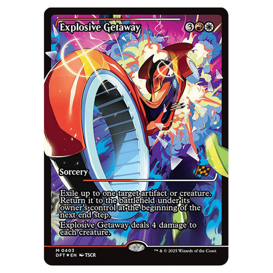 Explosive Getaway 0403 card from the Magic The Gathering set Aetherdrift