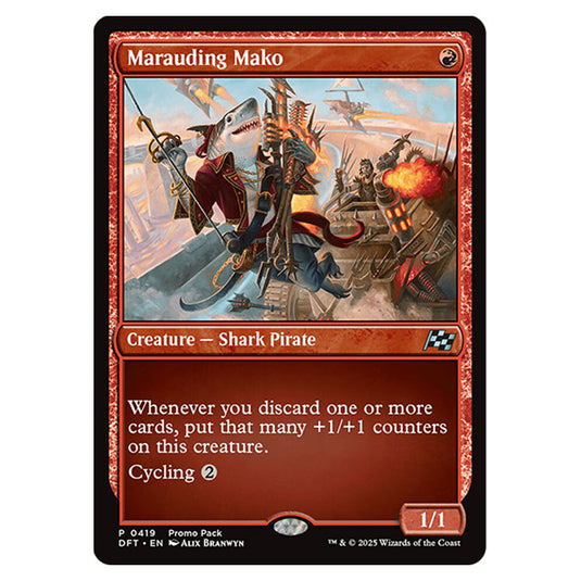 Marauding Mako 0419 card from the Magic The Gathering set Aetherdrift