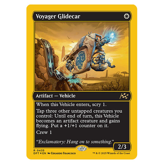 Voyager Glidecar 0435 card from the Magic The Gathering set Aetherdrift