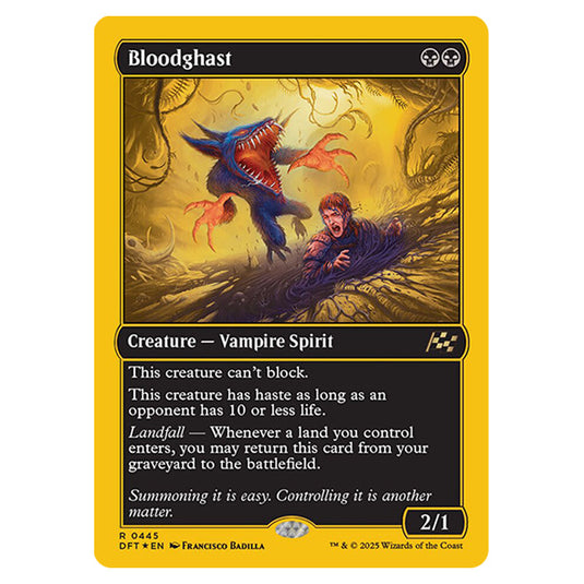 Bloodghast 0445 card from the Magic The Gathering set Aetherdrift