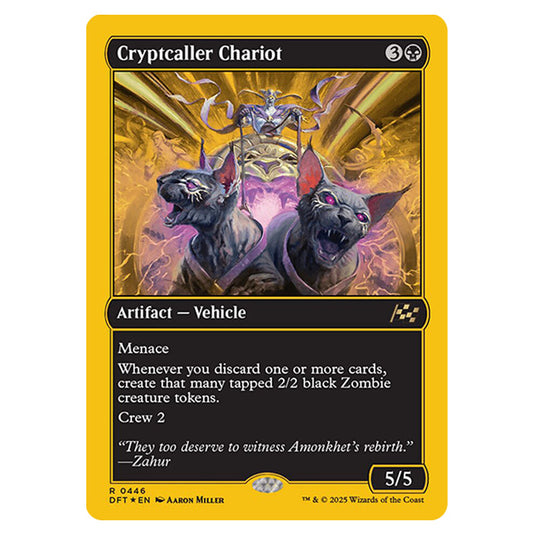 Cryptcaller Chariot 0446 card from the Magic The Gathering set Aetherdrift