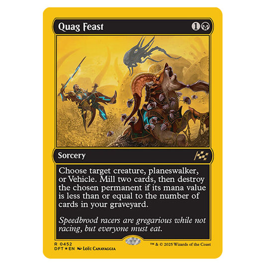 Quag Feast 0452 card from the Magic The Gathering set Aetherdrift