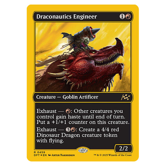 Draconautics Engineer 0459 card from the Magic The Gathering set Aetherdrift