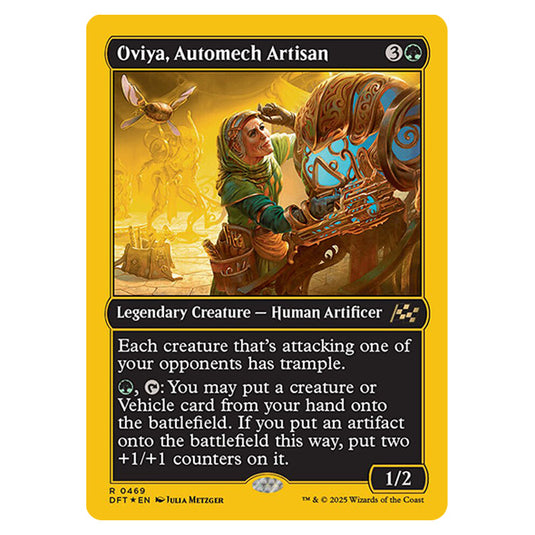 Oviya, Automech Artisan 0469 card from the Magic The Gathering set Aetherdrift