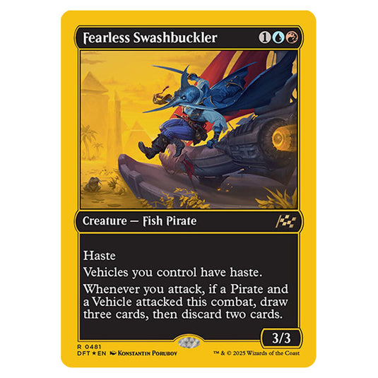 Fearless Swashbuckler 0481 card from the Magic The Gathering set Aetherdrift