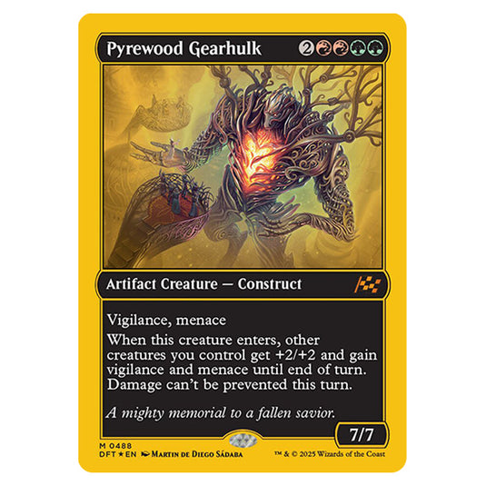 Pyrewood Gearhulk 0488 card from the Magic The Gathering set Aetherdrift