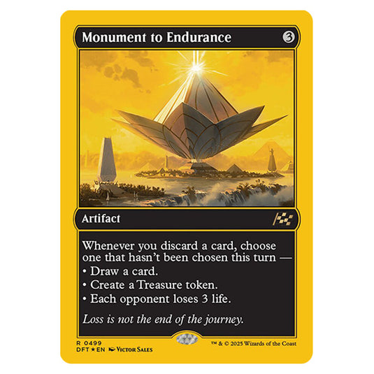 Monument to Endurance 0499 card from the Magic The Gathering set Aetherdrift