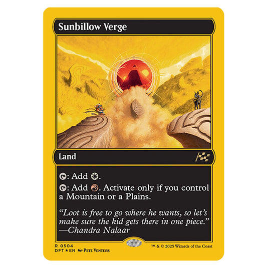 Sunbillow Verge 0504 card from the Magic The Gathering set Aetherdrift
