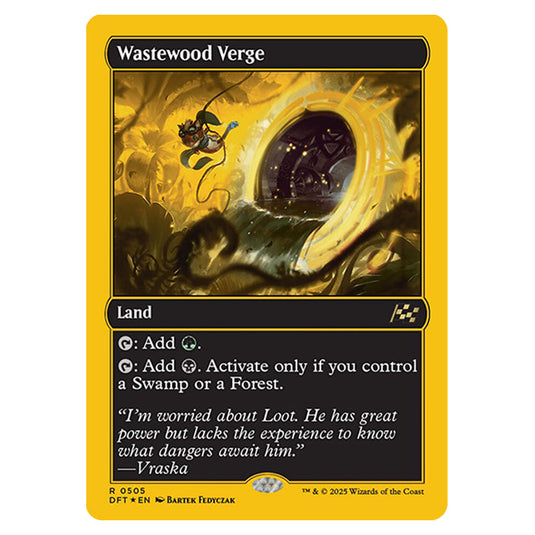 Wastewood Verge 0505 card from the Magic The Gathering set Aetherdrift