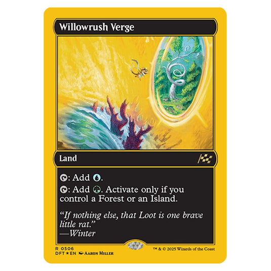 Willowrush Verge 0506 card from the Magic The Gathering set Aetherdrift