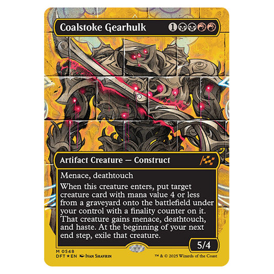 Coalstoke Gearhulk 0548 card from the Magic The Gathering set Aetherdrift