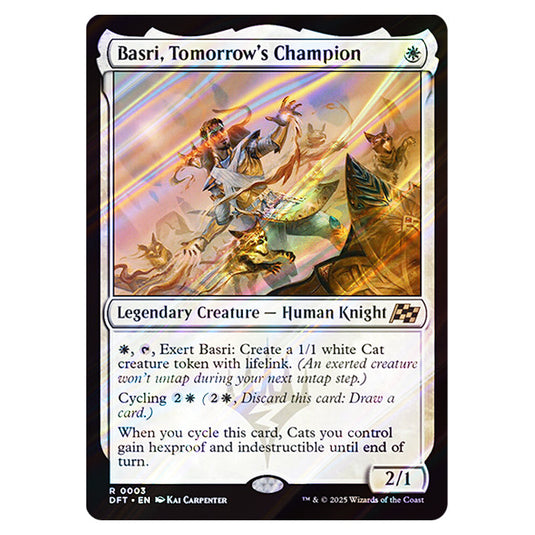 Basri, Tomorrow's Champion 0003 card from the Magic The Gathering set Aetherdrift