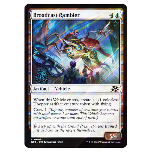 Broadcast Rambler 0006 card from the Magic The Gathering set Aetherdrift