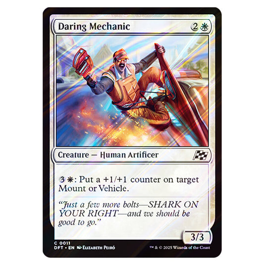 Daring Mechanic 0011 card from the Magic The Gathering set Aetherdrift