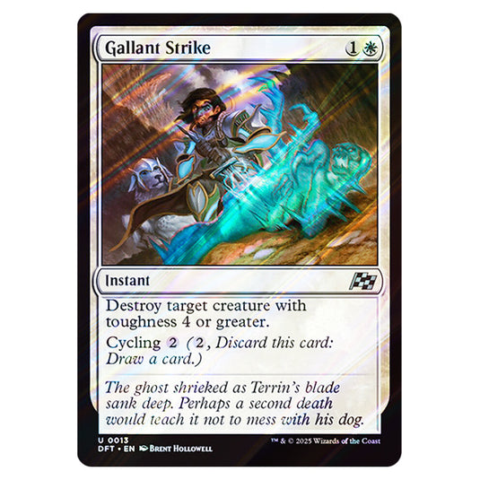 Gallant Strike 0013 card from the Magic The Gathering set Aetherdrift