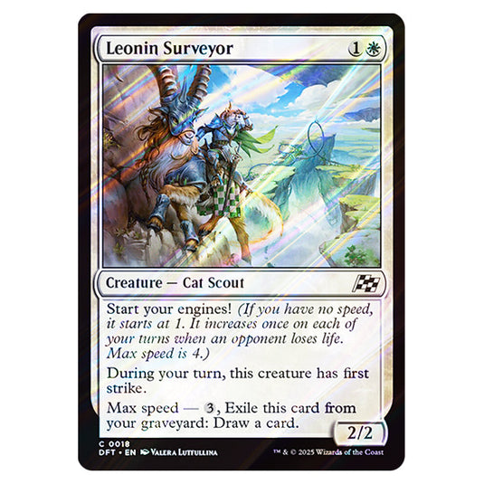 Leonin Surveyor 0018 card from the Magic The Gathering set Aetherdrift
