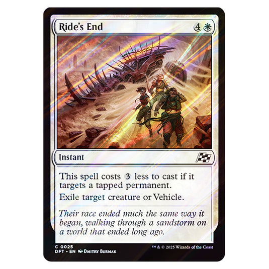 Ride's End 0025 card from the Magic The Gathering set Aetherdrift