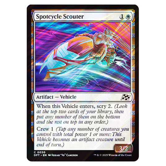 Spotcycle Scouter 0030 card from the Magic The Gathering set Aetherdrift