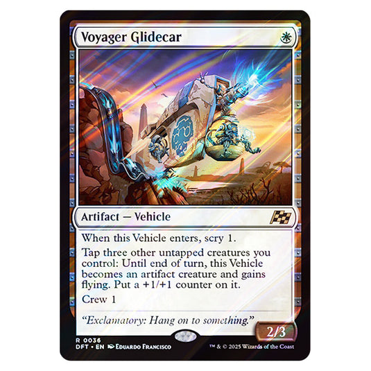 Voyager Glidecar 0036 card from the Magic The Gathering set Aetherdrift