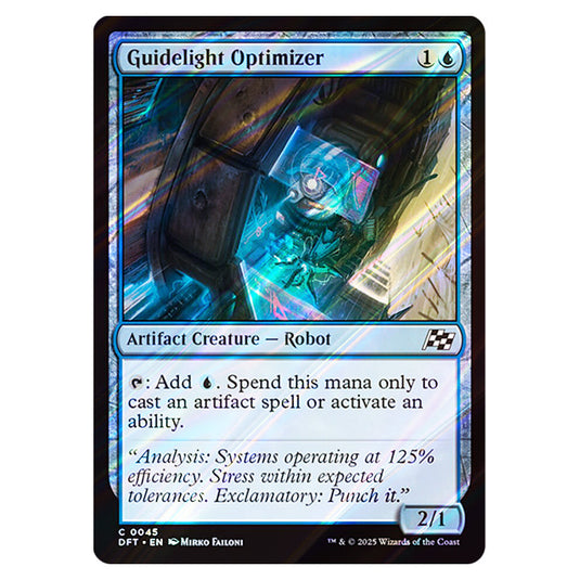 Guidelight Optimizer 0045 card from the Magic The Gathering set Aetherdrift