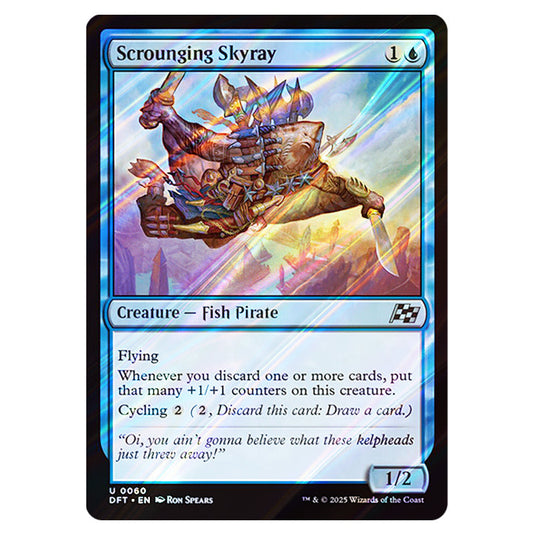 Scrounging Skyray 0060 card from the Magic The Gathering set Aetherdrift