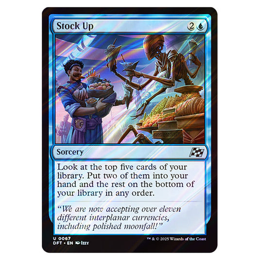 Stock Up 0067 card from the Magic The Gathering set Aetherdrift