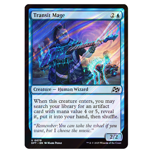 Transit Mage 0070 card from the Magic The Gathering set Aetherdrift