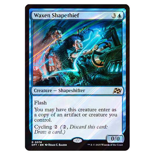 Waxen Shapethief 0074 card from the Magic The Gathering set Aetherdrift
