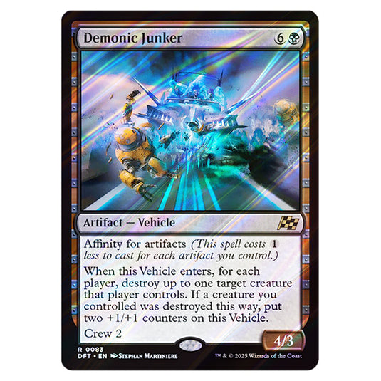 Demonic Junker 0083 card from the Magic The Gathering set Aetherdrift