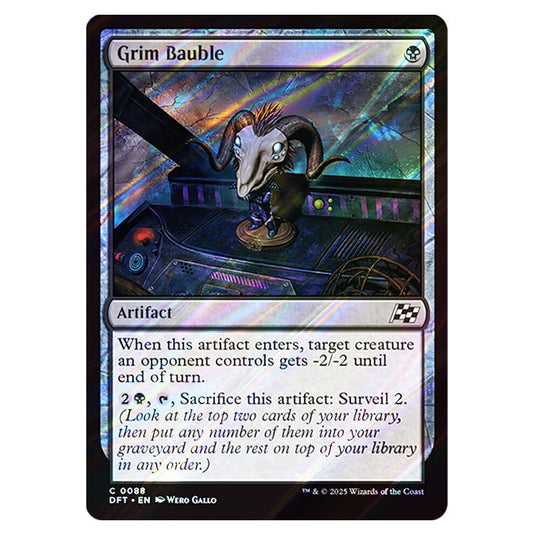 Grim Bauble 0088 card from the Magic The Gathering set Aetherdrift