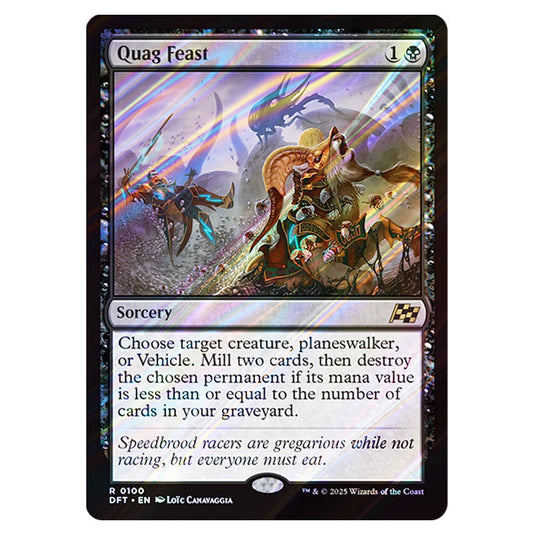 Quag Feast 0100 card from the Magic The Gathering set Aetherdrift